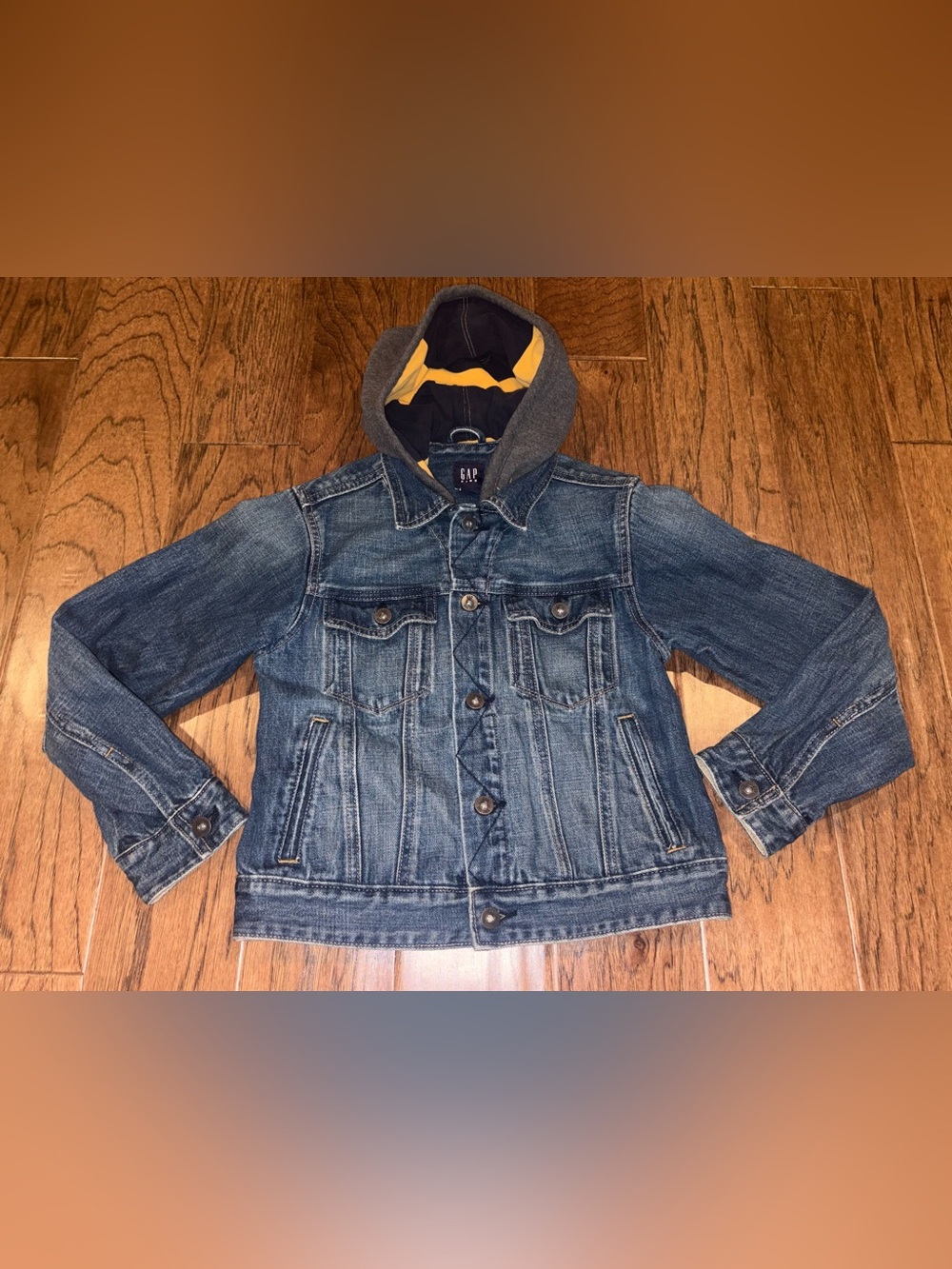 Gap Kids Denim Hoodie Jacket Size L(10) EUC